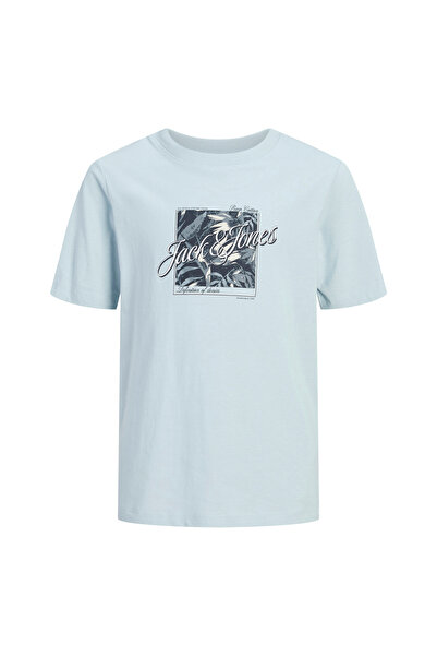 Jack & Jones Mavi Erkek Çocuk Baskılı T-Shirt 12289893