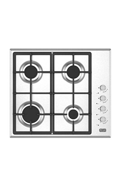 Usto Built-in Cooker Hob, 60x60Cm, 4 Gas Burners, Full Safety, Automatic Igni...