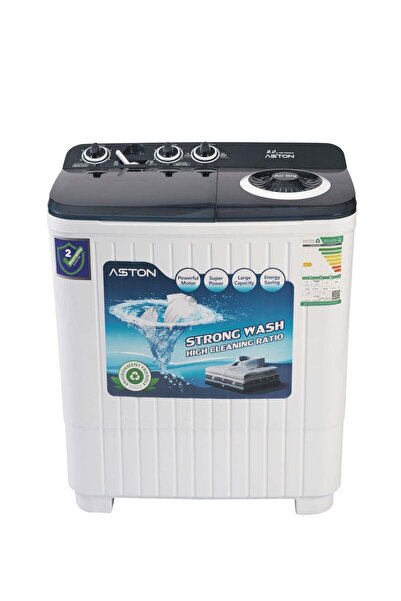 Aston Twin Tub Washing Machine, 9Kg, Without Pump, Single Water Inlet, White ...