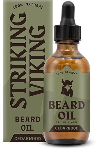 Striking Viking Beard Moisturizing Oil with Cedarwood Scent - Natural Organic...