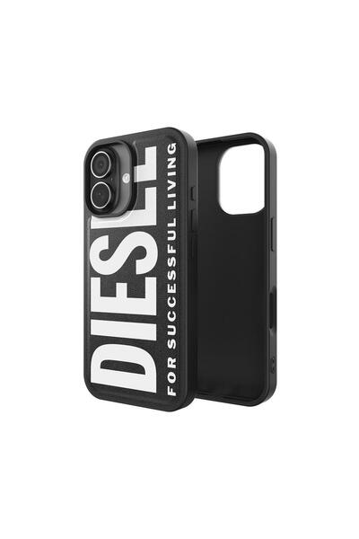 Diesel iPhone 17 Uyumlu Magsafe Destekli Core Kalıplı Kılıf - Siyah/Beyaz