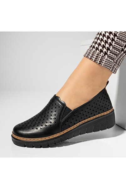 Modlet.ro Γυναικεία μαύρα casual παπούτσια πλατφόρμας MOD14250