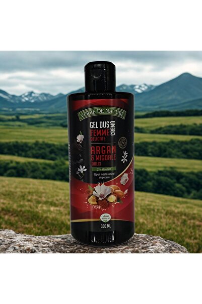 Verre De Nature Gel de dus crema Femme Delicate cu argan, migdale dulci si mi...