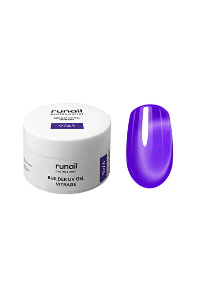 RUNAİL PROFESSİONAL Vitrage Builder Gel Vitraj Yarı Saydam Protez Tırnak Jeli...
