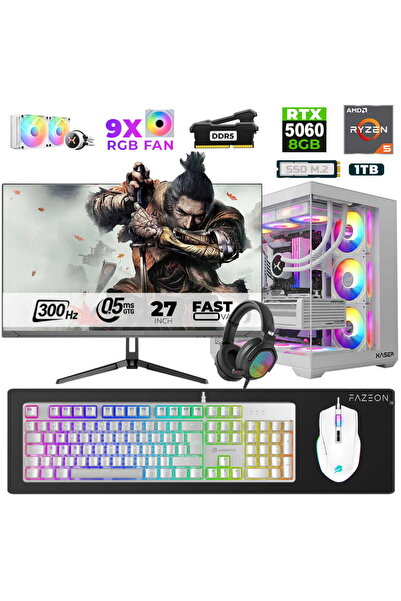 XASER Star X260 Ryzen 5 7500F 16GB Ram 1TB M.2 NVMe SSD 8GB RTX5060 27" 300Hz...