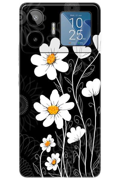 General Mobile GM 26 PRO 5G (G903) Uyumlu Kılıf Desen Baskılı Silikon Papatya...