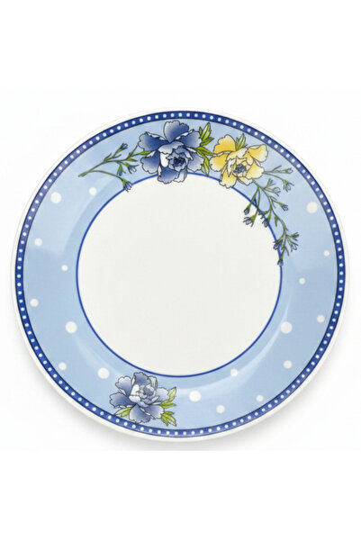 Larah White Opalware Side Plate with Blue Floral Design – 7.5 Inch