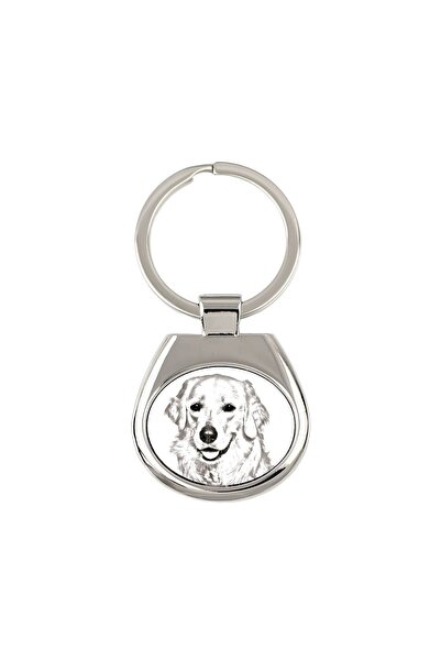 Art - Dog Kuvasz - breloc cu un câine, breloc cu imprimeu, pandantiv personal...