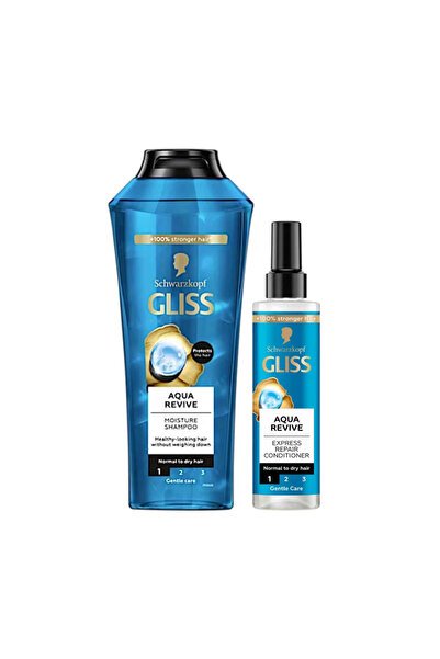 Glissa Gliss Shampoo Aqua Revive 400ml + Express Repair Conditioning 200ml