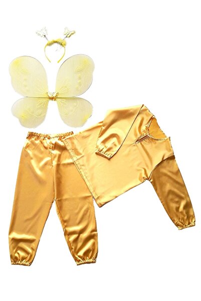 Funny Party Shop Costum carnaval copii fluture galben, 3-4 ani, 98-106 cm