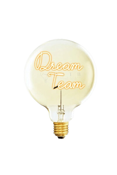 MITB DREAM TEAM LED Glass Bulb Amber Warm Light 2200K 70×110mm