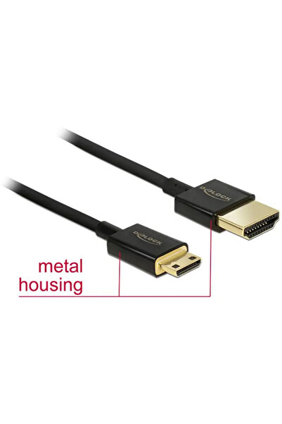 DELOCK Cablu HDMI Mini - HDMI 2m negru (84778)