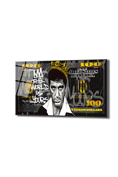 GLAZELLA Scarface Tony Montana "The World Is Yours" Cam Tablo