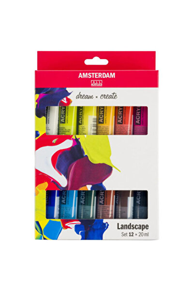 Royal Talens Amsterdam Landscape Acrylic Paint Set 12 x 20 ml