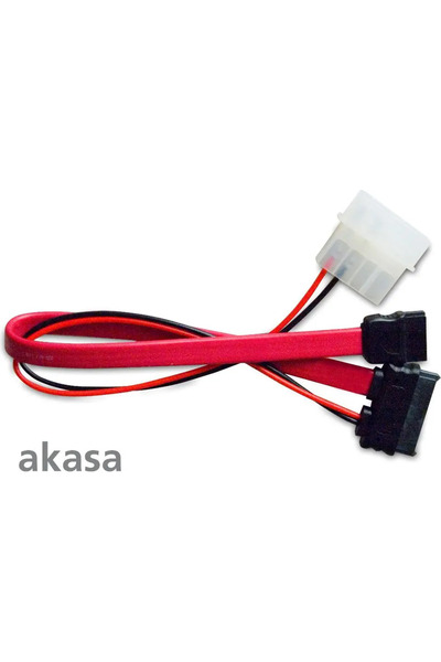 Akasa mSATA - SATA, 0.2m, Roșu (AKCB050)