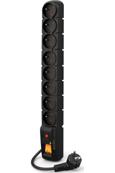 Acar Ltd Prelungitor Acar S8 PRO anti-supratensiune 8 prize 5 m negru (W0144)