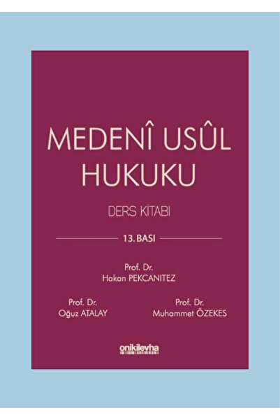 On İki Levha Yayıncılık Medeni Usul Hukuku Ders Kitabı Hakan Pekcanıtez, Oğuz...