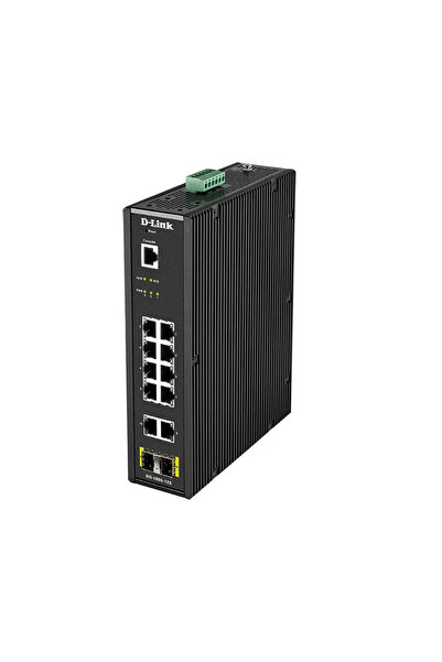 D-Link 12 Port L2 Industrial Smart Managed Switch with 10 x 1GBaseT(X) ports ...