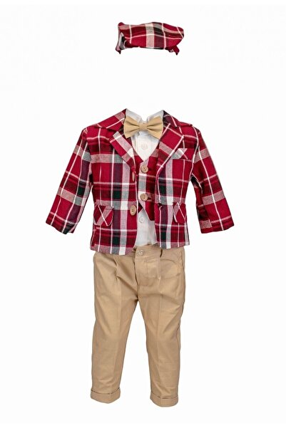fantasialand Costum Baby Boss, carouri de culoare visinie