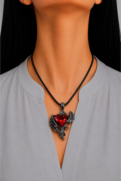 MakeWell Gothic Necklace Black Chain Gothic Design Women's Necklace Punk Rock...