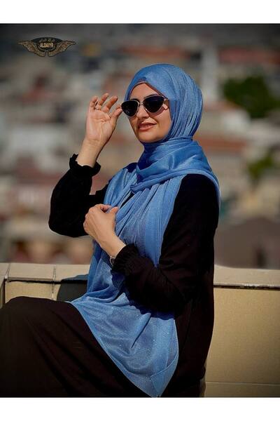ALDAIYR Silvery Chiffon Shawl