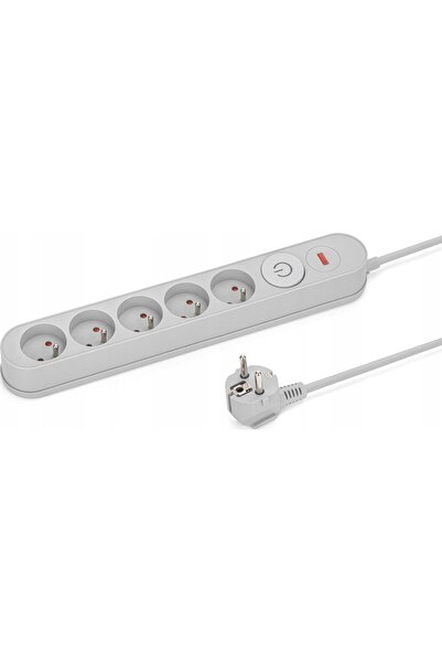 Lider Surge protection strip grey 5 sockets 3m MONTIS MT138-3