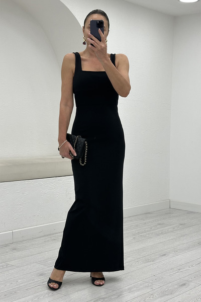 Act Pepicino Kids&Boutique Siyah Krep Elbise 12439