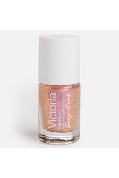 Zumzeria Long Lasting Pink Nail Polish with Glitter - 6ml