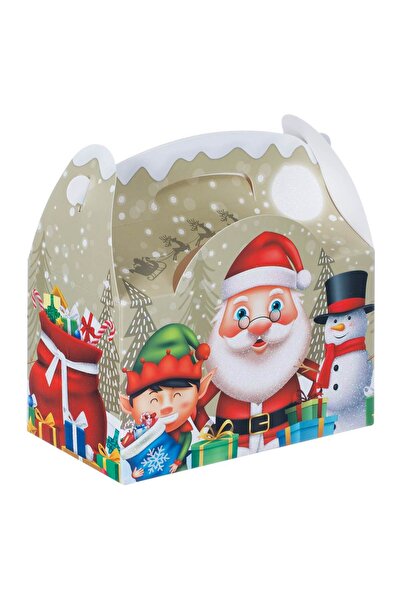 Zumzeria Cutie de carton pliabilă DIY pentru ambalaje de Crăciun, cu mâner, c...