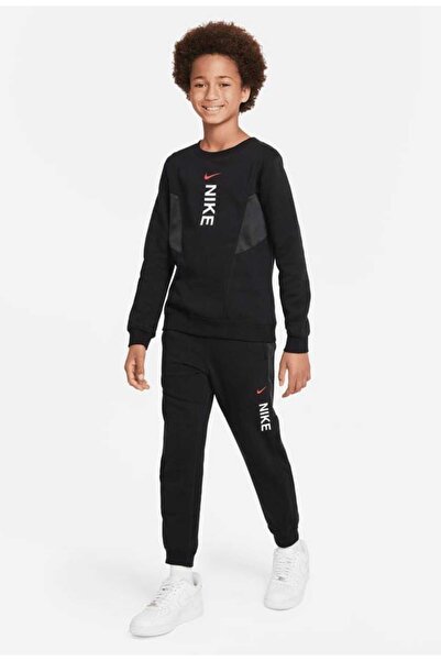 Nike Sportswear Hybrid Kids Black Sweatpants