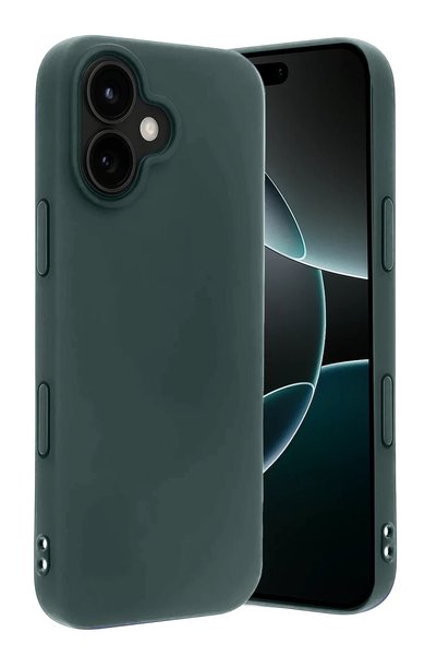 New Face ILKESHOP iPhone 17 First Silikon - (212314) أخضر داكن