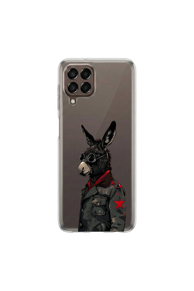 PPKin Cool Animal 1 Design Transparent Case Compatible with Samsung Galaxy M33