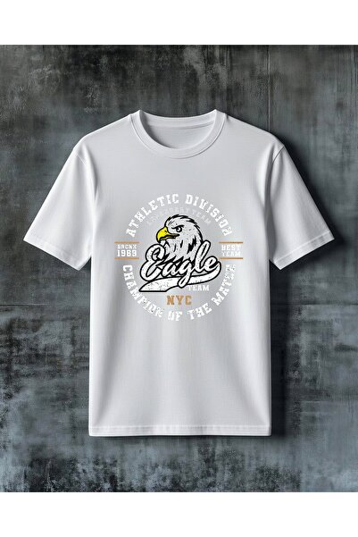 COMVİCHO Eagle Nyc Printed Oversize T-Shirt