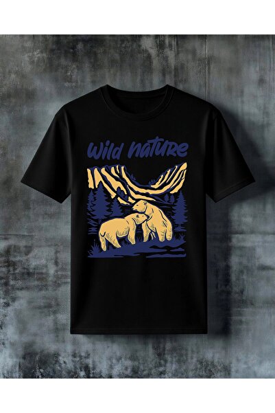 COMVİCHO Wild Nature Ayi Printed Oversize T-Shirt