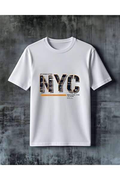 COMVİCHO Nyc Superior Clothing Printed Oversize T-Shirt