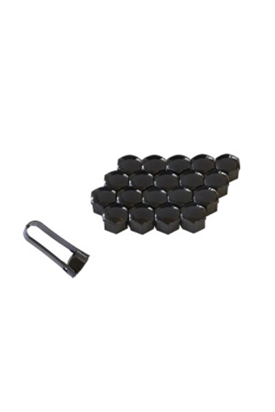 Aftermarket Set 20 Capace Prezoane 19 mm + Cleste de Montare – Negru