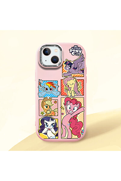 ucuc iPhone 13/14 Uyumlu Darbe Emici Kamera Korumalı pembe Silikon Kılıf