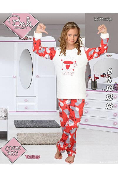 Intisimo Girls' Pyjamas, 6-14 years, 100% Micro, Red/White, Cocolino - 8 years