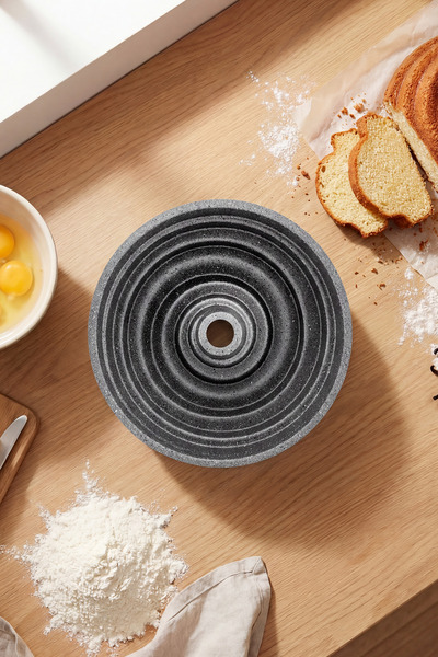 Emsan Storm Döküm Cake Mold Gray 23 cm