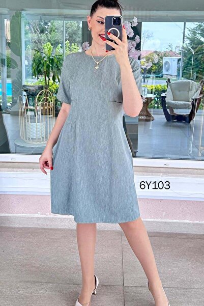 İnce Topuk Double Pocket Tencel Dress 6Y103