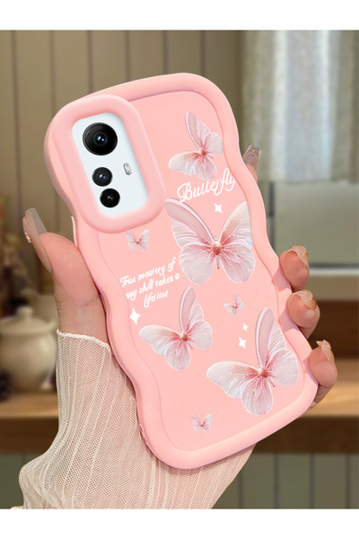 ucuc Redmi Note 12S Uyumlu Pembe Silikon Kılıf Kamera Korumalı Darbe Emici Ta...