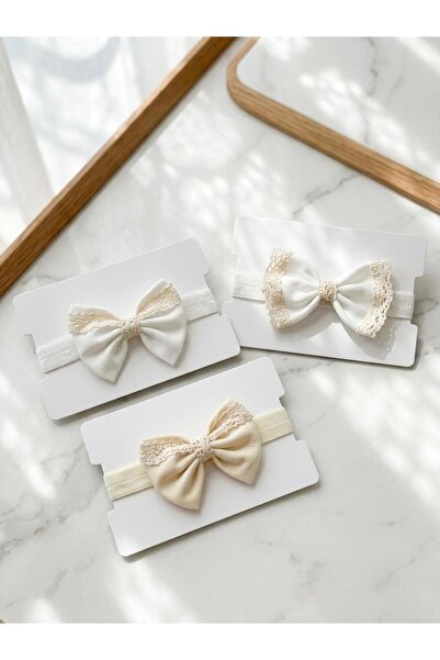 Bebila Baby Baby Girl Bandana Set of 3 Elasticized Mevlütlük Set Photo Shoot ...