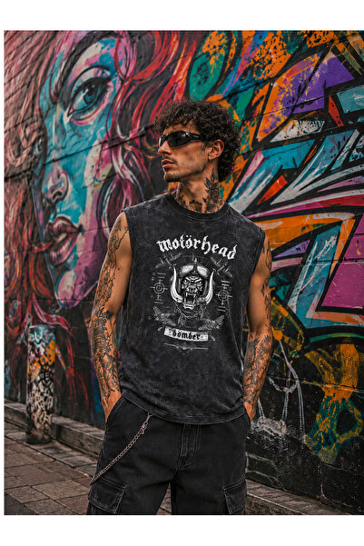 FREAK T-SHIRT Motörhead Vintage Rock Metal Sıfır Kol Oversize Tişört
