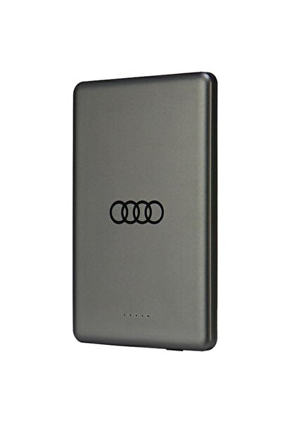 Audi Powerbank cu inducție 15W 5000mAh gri/gray Logo mare MagSafe AU-MWPB5000...