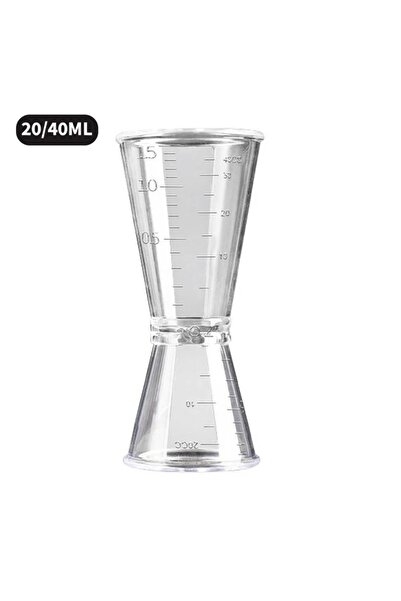 Choice L Double-headed Resin Cocktail Measure Cup 10-20ml/20-40ml Transparent...