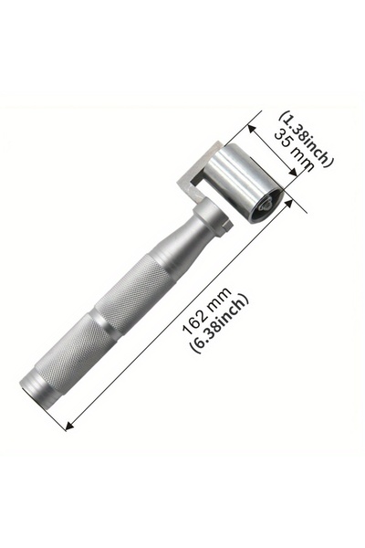 Choice 1pc-35mm 1pc Stainless Steel Home Wallpaper Seam Roller Wall Paper Con...