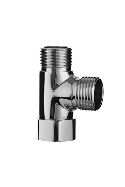 Choice1 A 1/2" 3 Way Brass Chrome Diverter Water Separator T Shape Faucet Ada...