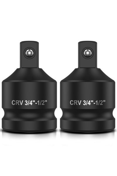 Choice 2Pcs 2Pc Impact Socket Adapter 3/4'' Female to 1/2'' Male Impact Socke...