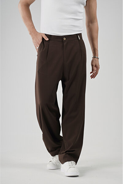 Butik Pile Detailed Baggy Fit Men's Trousers