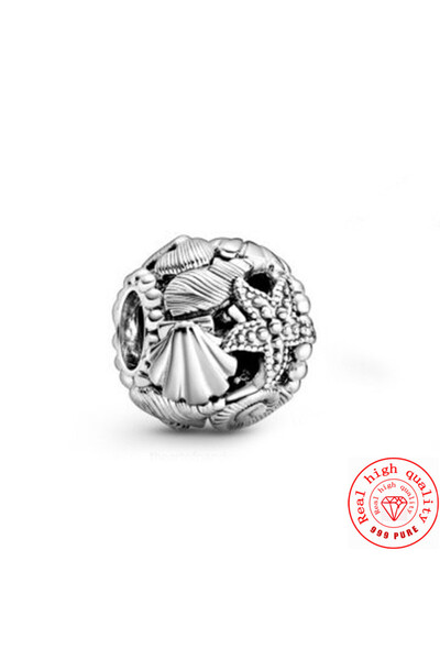 Choice66 Y040 Original 925 Sterling Silver Ocean Series Starfish pendant DIY ...
